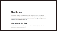 Desktop Screenshot of biketiresize.com